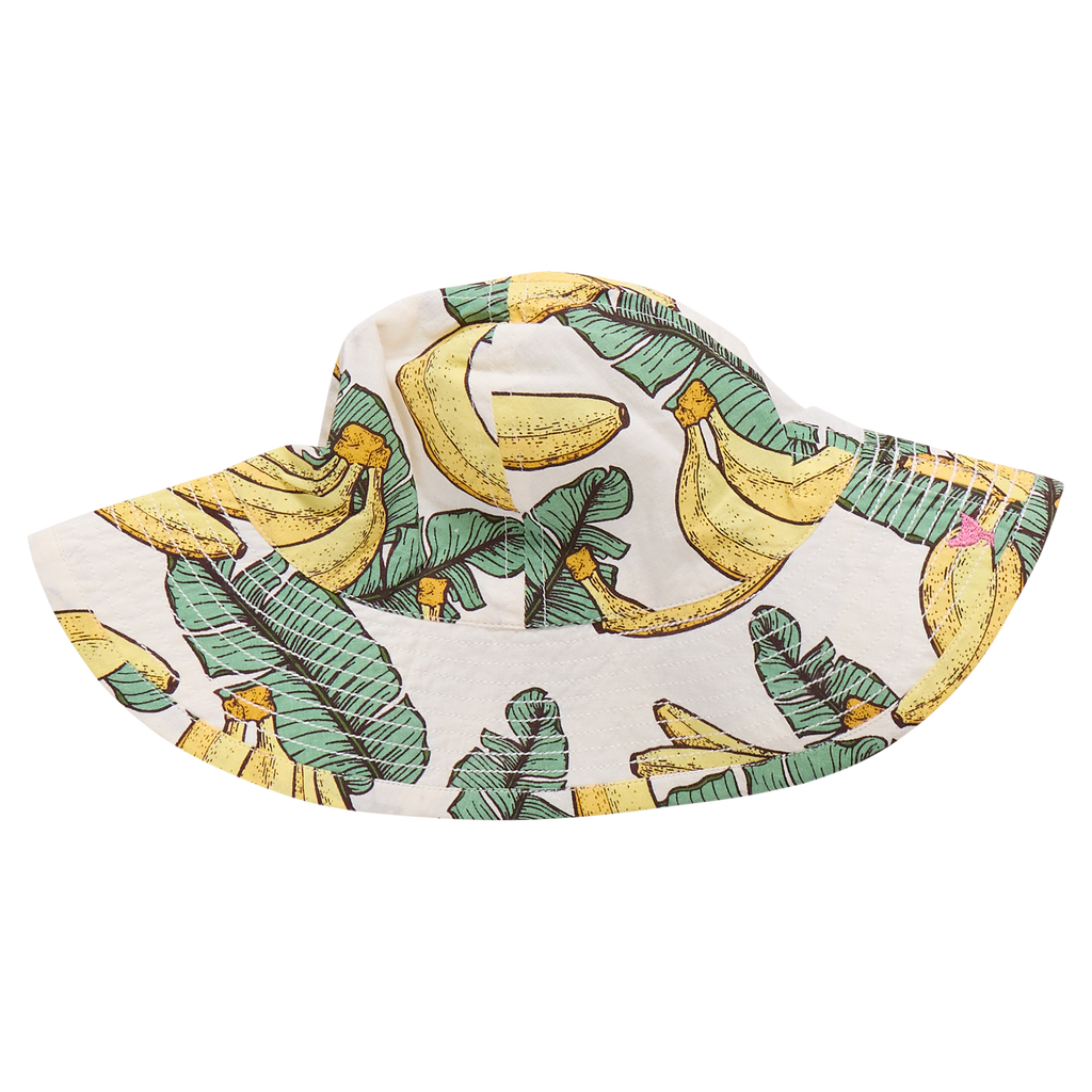 Baby Girls Sun Hat (Banana Leaves)