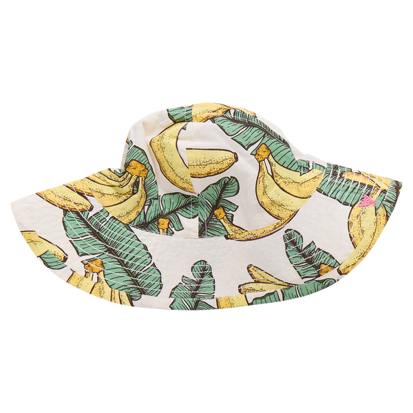 Baby Girls Sun Hat (Banana Leaves)
