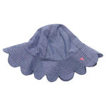 Baby Girls Scallop Sun Hat (Chambray)