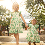 Girls Cynthia Dress (Kelly Green Eyelet)