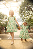 Girls Cynthia Dress (Kelly Green Eyelet)