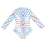 Long Sleeve Swimsuit (Diamonds)