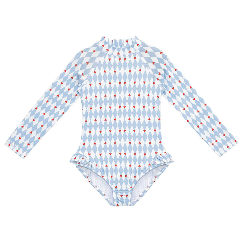 Long Sleeve Swimsuit (Diamonds)
