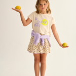 Soft Slub Cotton Print T-Shirt Le Good Day (Ivory)
