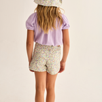 Floral Twill Cotton Shorts (Multi Floral)
