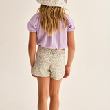 Floral Twill Cotton Shorts (Multi Floral)