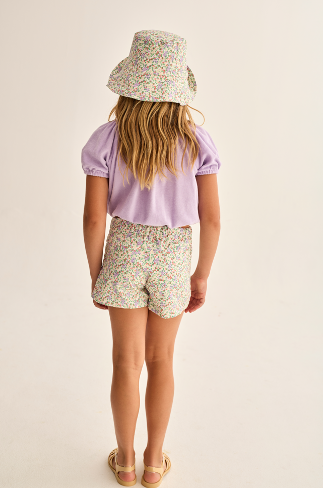 Floral Twill Cotton Shorts (Multi Floral)