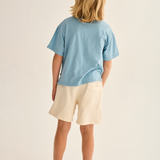 Soft Slub Cotton Polo T-Shirt (Blue)