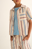 Striped Cotton Shirt (Ivory)