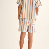 Striped Cotton Shirt (Ivory)