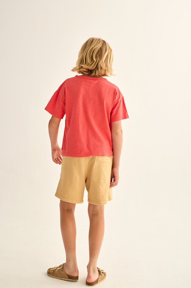 Cotton Flece Bermuda Shorts (Sand)