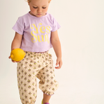Soft Slub Cotton Print Baby T- Shirt Sun (Lavender)
