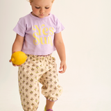 Soft Slub Cotton Print Baby T- Shirt Sun (Lavender)