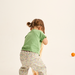 Floral Twill Cotton Pants (Multi)