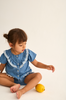 Chambray Denim Baby Blouse (Blue)