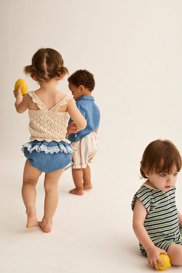Chambray Denim Bloomers (Blue)