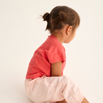 Cotton Linen Ruffle Pants (Cloud Pink)
