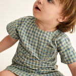 Gingham Cotton Top (Blue)