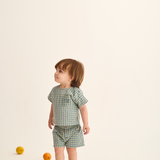 Gingham Cotton Top (Blue)