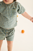 Gingham Cotton Top (Blue)