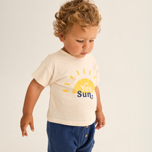 Soft Gauze Cotton Shorts (Navy)