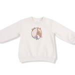 Oversized Puff Sleeve Sweatshirt (Country Calico)