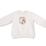 Oversized Puff Sleeve Sweatshirt (Country Calico)