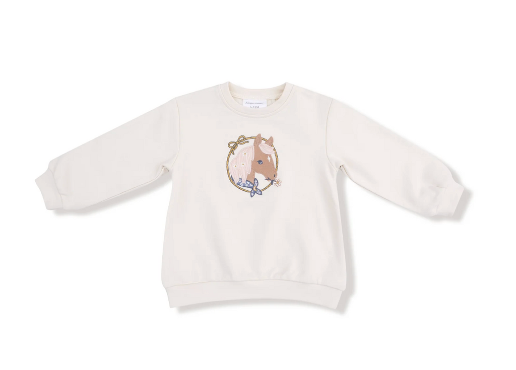 Oversized Puff Sleeve Sweatshirt (Country Calico)