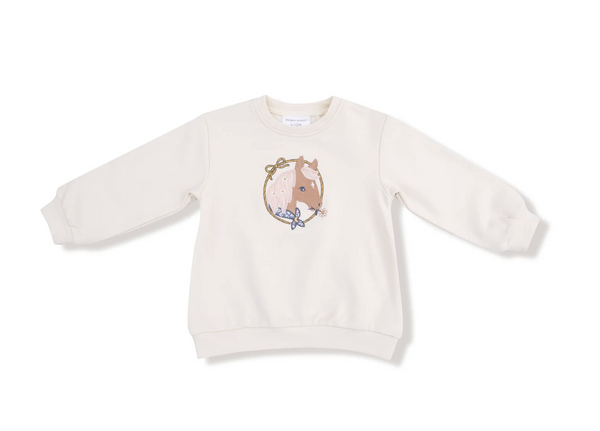 Oversized Puff Sleeve Sweatshirt (Country Calico)