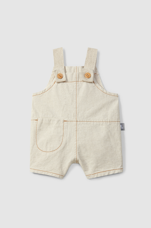 Natural Dungaree Shorts