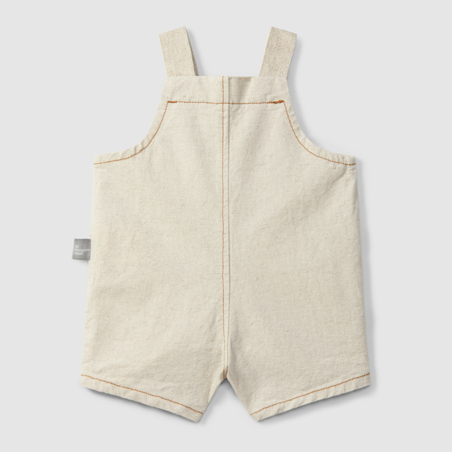 Natural Dungaree Shorts