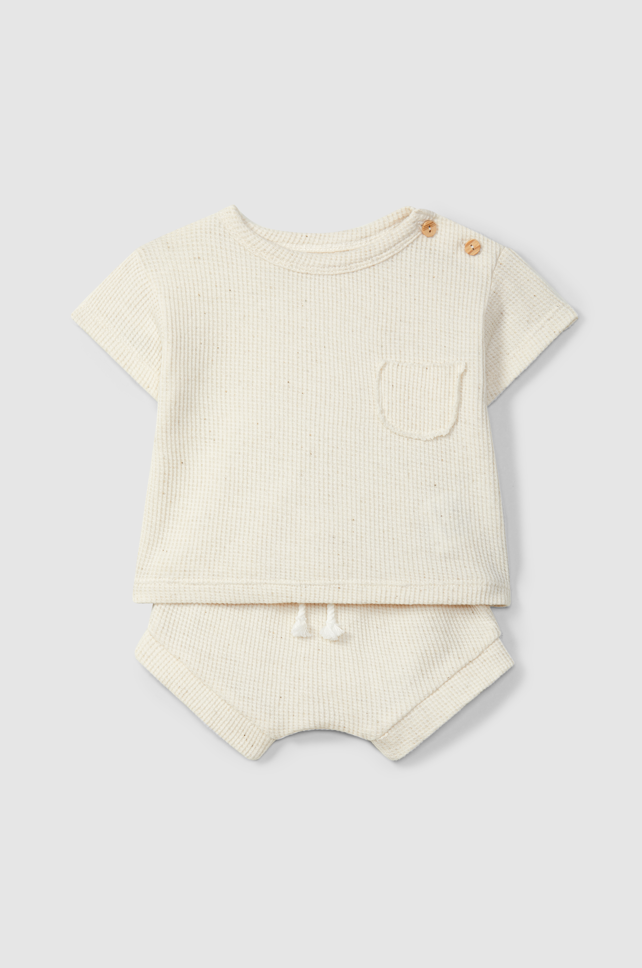 2 Piece Waffle Play Set (Natural)