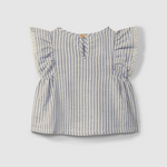 Indigo Stripe Blouse