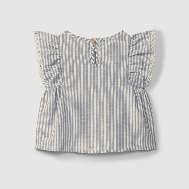 Indigo Stripe Blouse