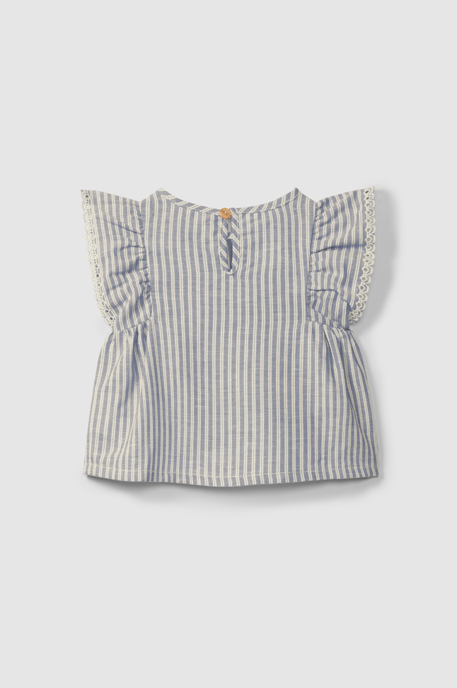 Indigo Stripe Blouse