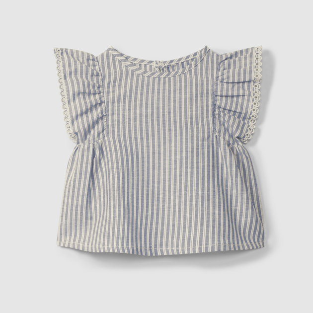Indigo Stripe Blouse