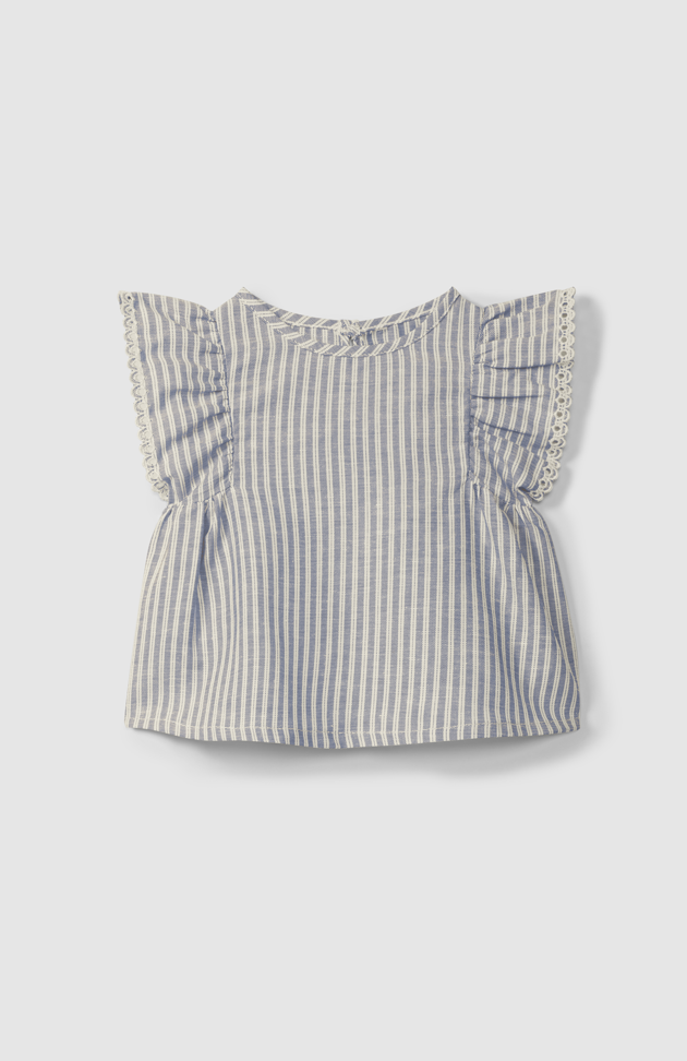 Indigo Stripe Blouse