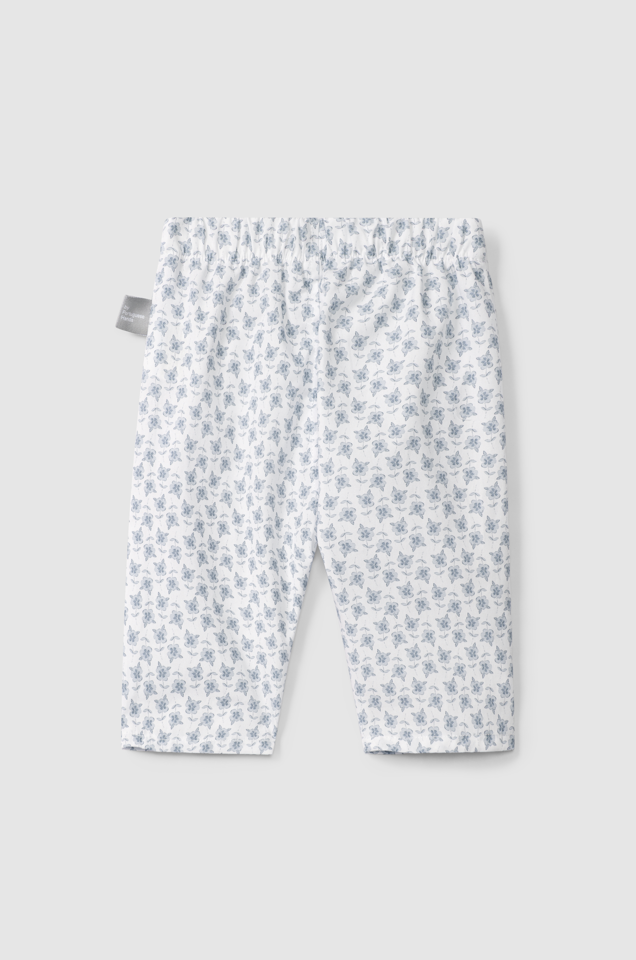 Floral Rickrack Pants (Blue)