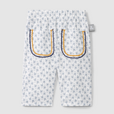 Floral Rickrack Pants (Blue)