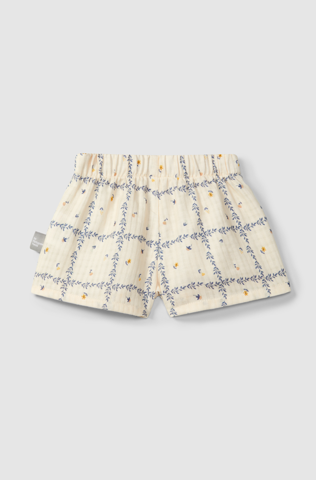 Blue Floral Shorts