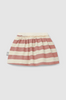 Striped Baby Skirt w/Diaper Cover (Terracotta)