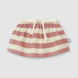 Striped Baby Skirt w/Diaper Cover (Terracotta)