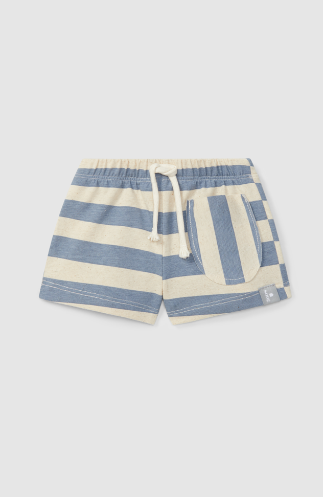 Indigo Stripe Shorts