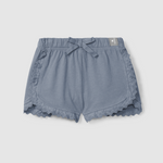 Jersey Ruffle Shorts (Indigo)