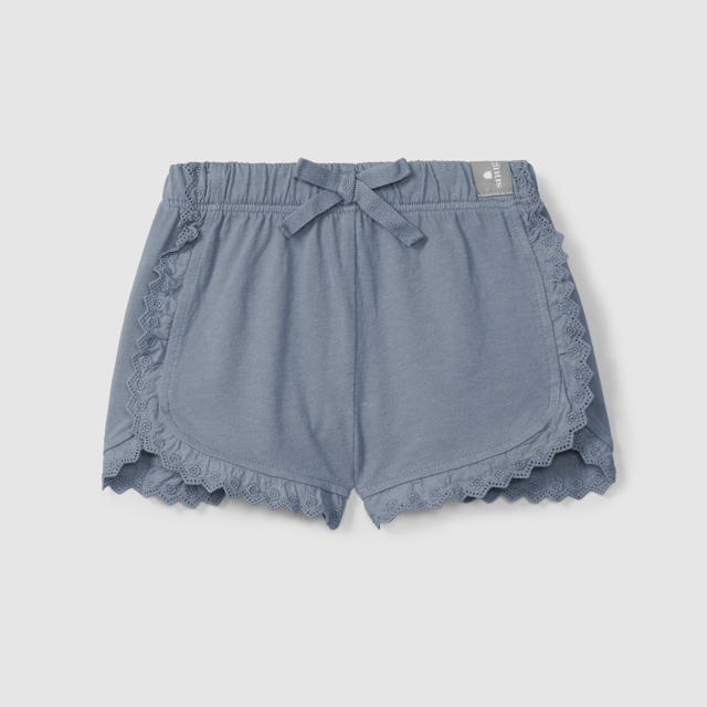 Jersey Ruffle Shorts (Indigo)