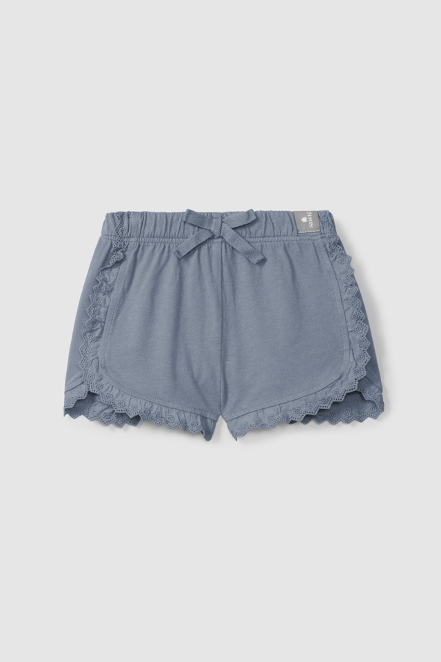 Jersey Ruffle Shorts (Indigo)