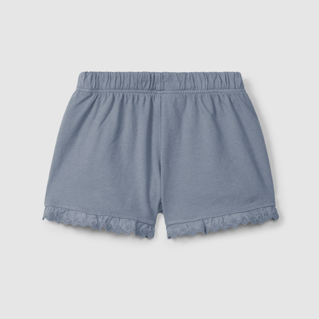 Jersey Ruffle Shorts (Indigo)