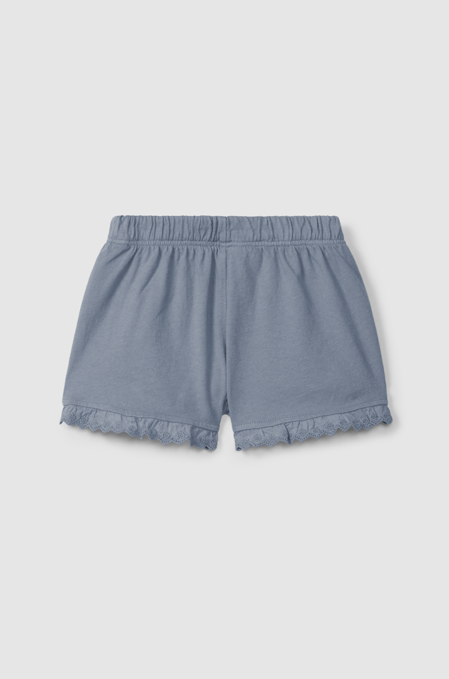 Jersey Ruffle Shorts (Indigo)