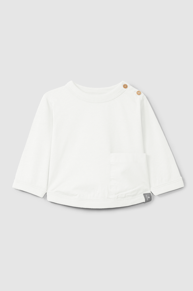 Long Sleeve Pocket T-Shirt (Off-White)