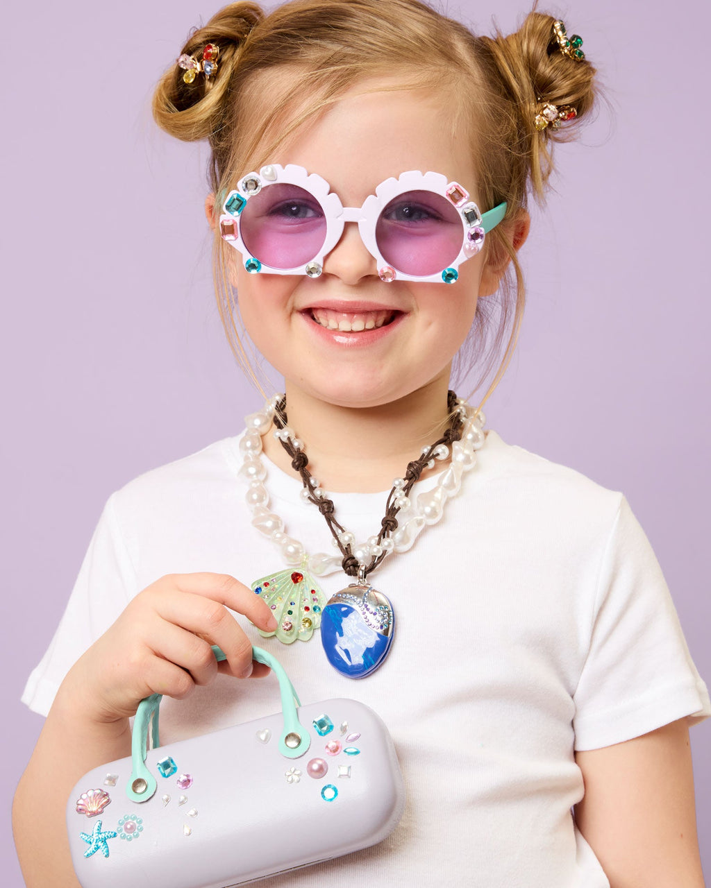 Gemify Sunglasses and Case (Mermaid Splash and Sparkle)